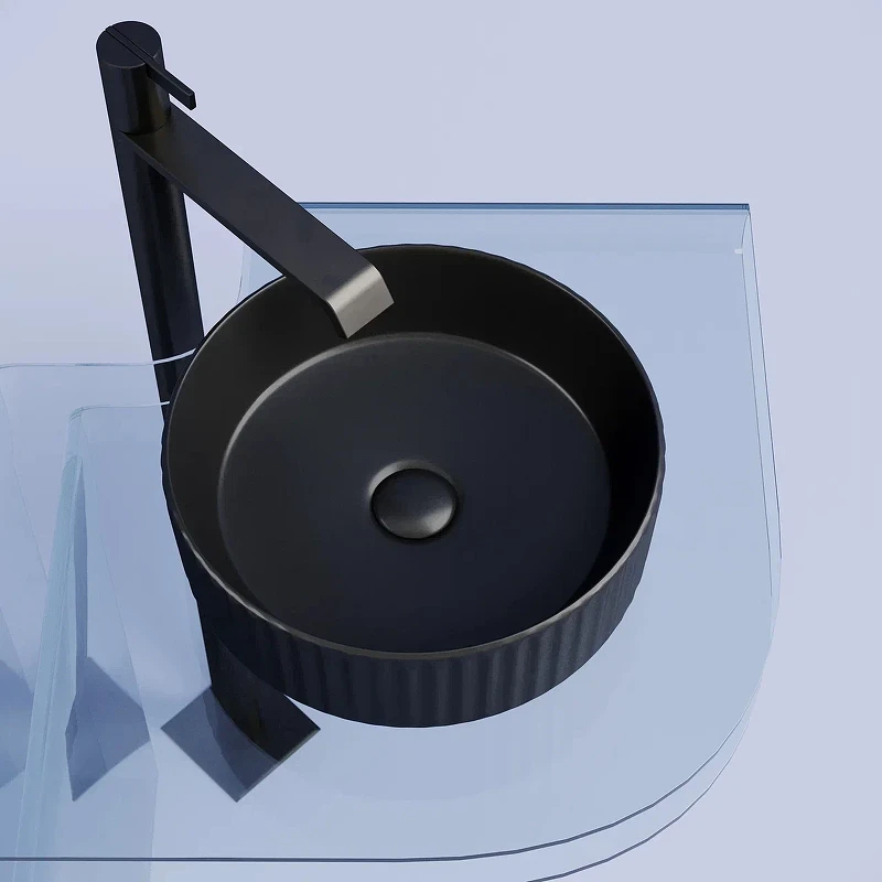 Раковина-чаша Ceramicanova Element 36 CN6057MB Черная матовая фарфор накладная