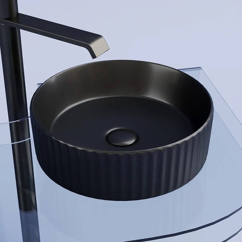 Раковина-чаша Ceramicanova Element 36 CN6057MB Черная матовая фарфор накладная
