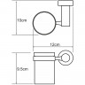 Стакан для зубных щеток WasserKRAFT Donau K-9428 Хром