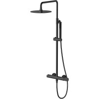 Душевая система Allen Brau Liberty 5.33007-31 Черная матовая латунь на стену