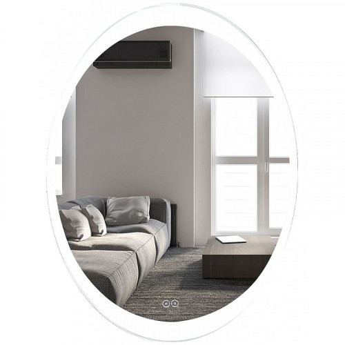 Зеркало Art&amp;Max Ovale AM-Ova-570-770-DS-F-H с подсветкой с сенсорным выключателем стекло