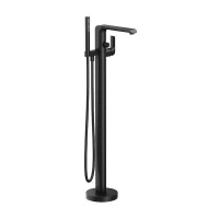 Смеситель для ванны Ravak Flat FL 080.20BL.RB07A X070441 цвет Черный матовый