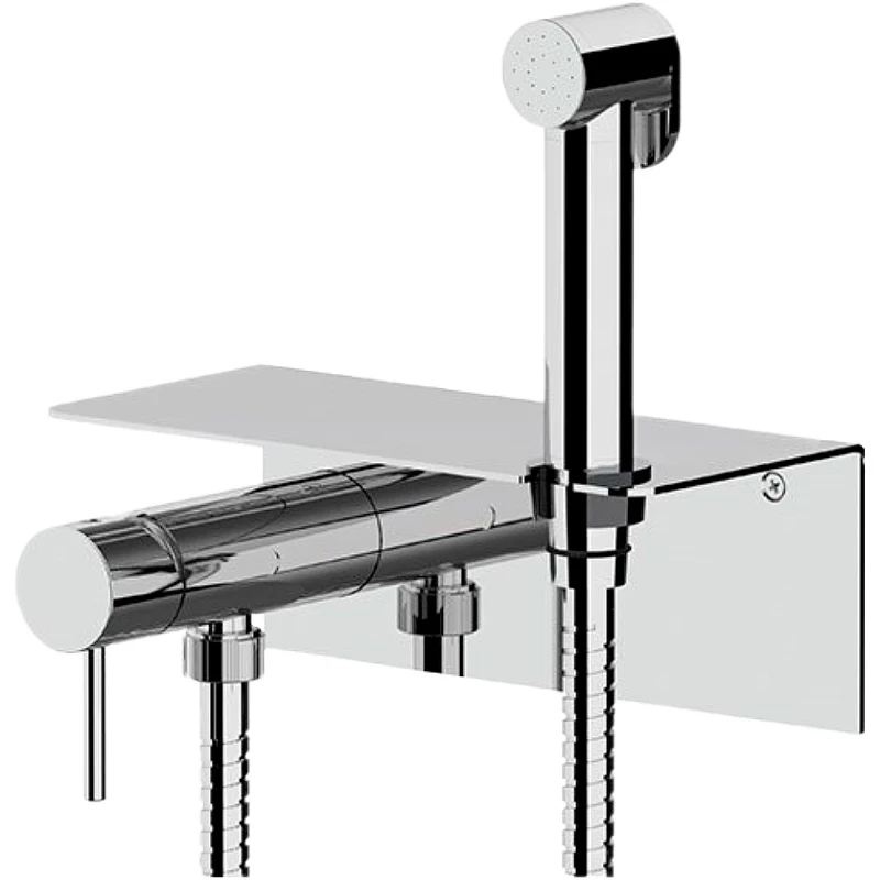 Гигиенический душ со смесителем Remer X-Style X65C25TW Хром латунь встраиваемый