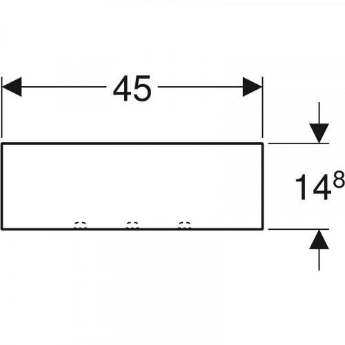 Полка Geberit Smyle Square 500.362.JR.1 Темно-серый МДФ / ЛДСП