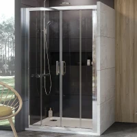 Душевая дверь Ravak 10° 10DP4 180 0ZJY0C00Z1 профиль Хром стекло Transparent