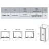 Душевая дверь Ravak 10° 10DP4 180 0ZJY0C00Z1 профиль Хром стекло Transparent