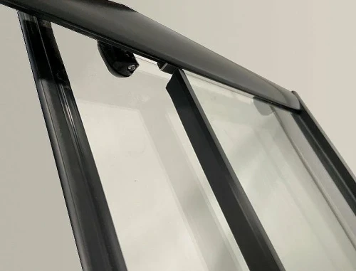 Душевой уголок Niagara Eco 100х80 NG-018-14Q BLACK профиль Черный стекло прозрачное с рисунком