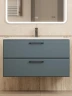 Тумба с раковиной Uperwood Foster New 90 KFosterNEW90g подвесная цвет Серый графит
