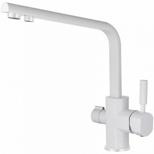 Смеситель для кухни Kaiser Decor 40144-10 Белый глянцевый латунь