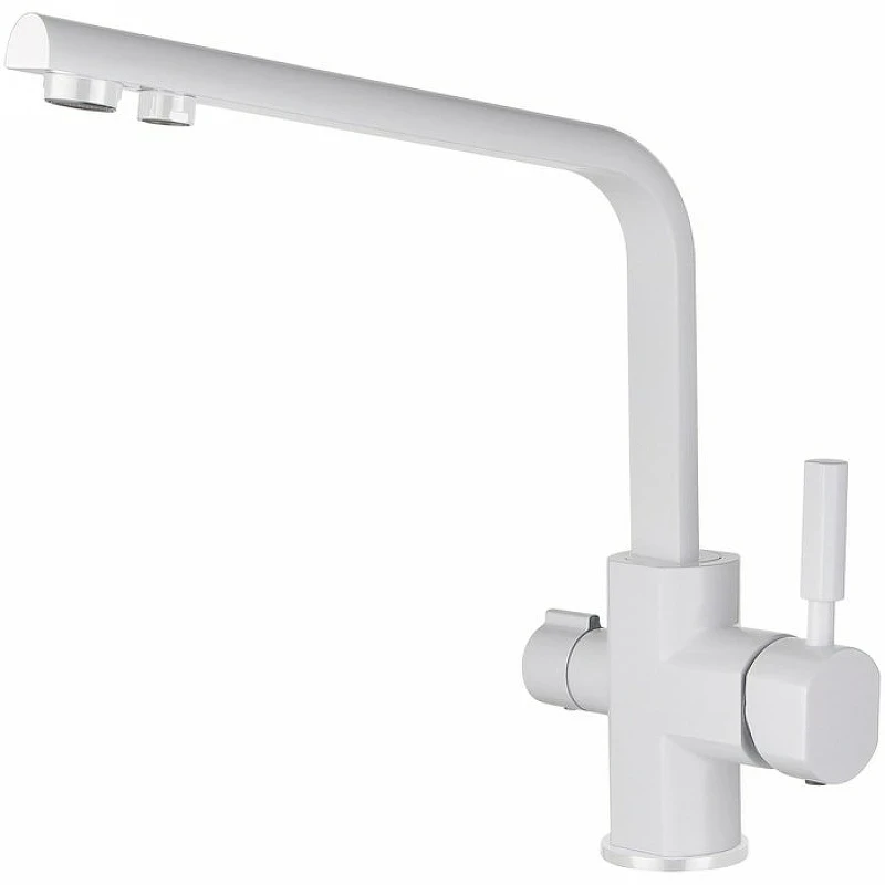 Смеситель для кухни Kaiser Decor 40144-10 Белый глянцевый латунь
