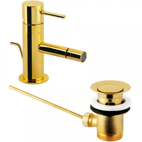 Смеситель для биде Remer X-Style X20DO Золото латунь