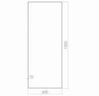 Зеркало Creto Dea 60 23-6001500D Белое стекло