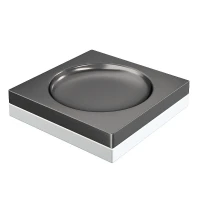 Мыльница Boheme Qubic 10960-GM цвет Оружейная сталь