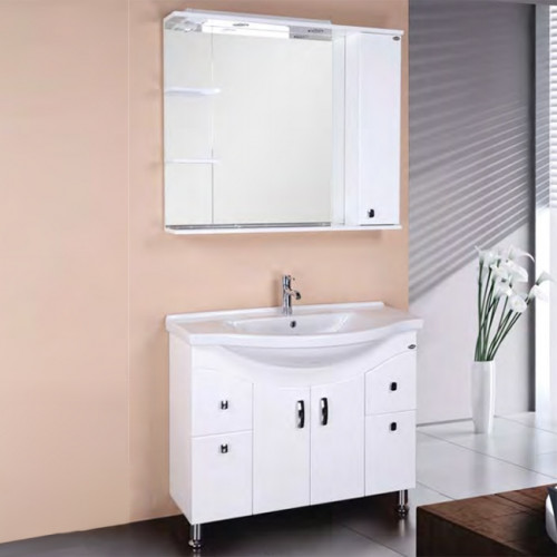 Тумба под раковину Onika Эльбрус 100 Белая МДФ / ЛДСП