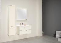 Зеркало Aquaton Леон 80 1A186402LBPR0 Дуб бежевый МДФ / ЛДСП, стекло