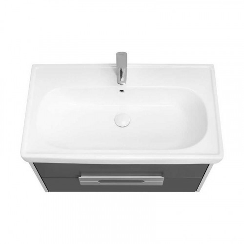 Тумба под раковину Aquaton Ар-Деко 65 1A291401DD8D0 подвесная цвет Серый кобальт