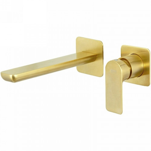 Смеситель для раковины Remer Infinity I15PBG Золото матовое латунь встраиваемый