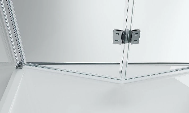 Душевой уголок BelBagno Albano 100х100 ALBANO-AS-1-100-C-Cr профиль Хром стекло прозрачное