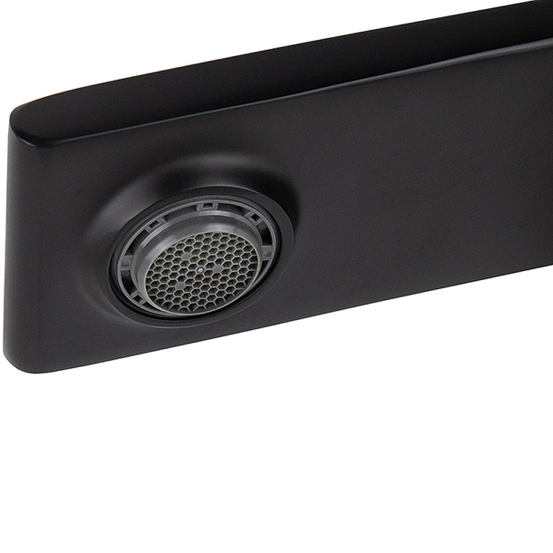 Смеситель для ванны Kaiser Serio 05322-9 с термостатом Черный матовый латунь на стену