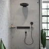 Металлическая полка Hansgrohe AddStoris 41741340 цвет черный хром шлифованный