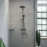 Металлическая полка Hansgrohe AddStoris 41741340 цвет черный хром шлифованный