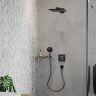 Металлическая полка Hansgrohe AddStoris 41741340 цвет черный хром шлифованный
