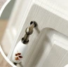 Зеркало со шкафом Style Line Олеандр 2 Люкс 65 ЛС-00000202 с подсветкой Рельеф пастель МДФ / ЛДСП, стекло
