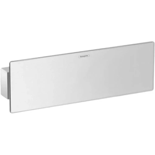 Шланговое подсоединение Hansgrohe Fixfit Porter 300 26456400 с полкой и держателями лейки Хром Белый на стену