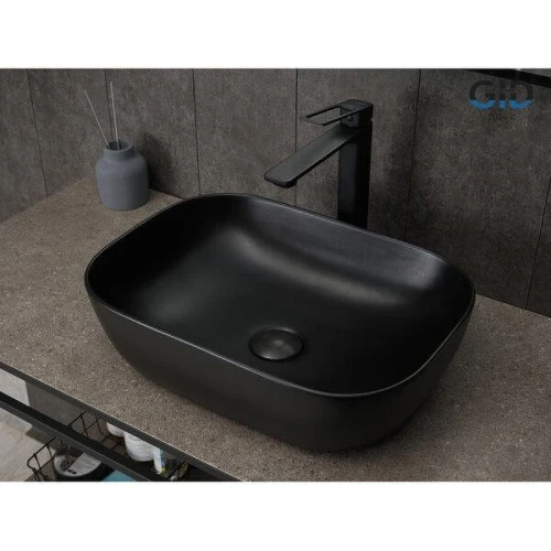 Раковина-чаша Gid Geometrico Bm1333 46 53367 цвет Черный матовый