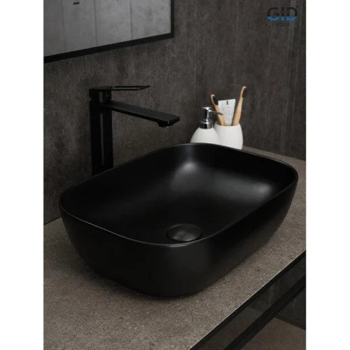 Раковина-чаша Gid Geometrico Bm1333 46 53367 цвет Черный матовый