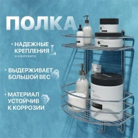 Полка корзина DIWO Смоленск П16190 цвет Хром