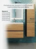 Тумба с раковиной Uperwood Barsa 70 293020547 подвесная цвет Черный матовый Дуб сонома
