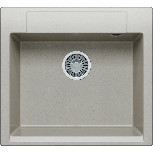Кухонная мойка Polygran Argo-560 №14 575790 Серая искусственный камень (литьевой мрамор) встраиваемый