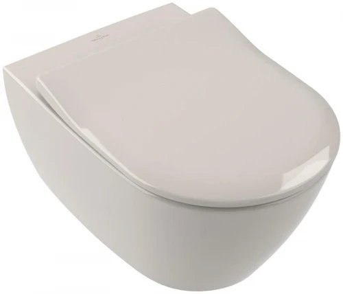 Унитаз Villeroy&Boch Subway 2.0 5614R0R3 подвесной цвет Pergamon CeramicPlus без сиденья