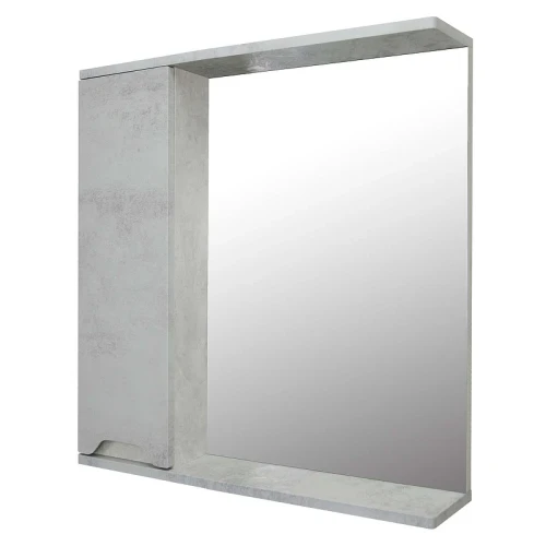 Зеркало со шкафом Loranto Florena 70 L CS00086986 цвет Светлый бетон