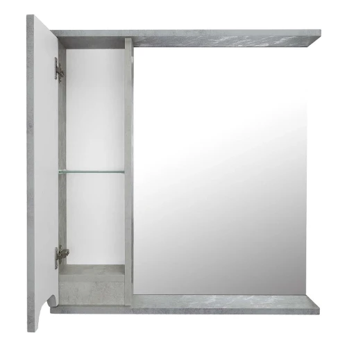 Зеркало со шкафом Loranto Florena 70 L CS00086986 цвет Светлый бетон