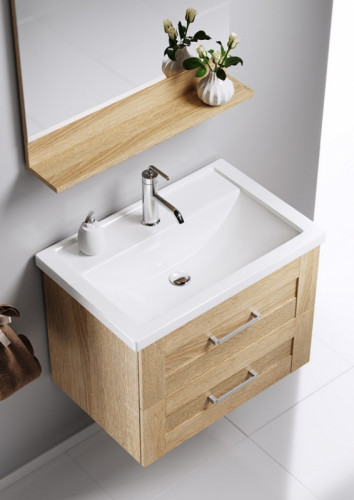 Тумба под раковину Aqwella Фостер 70 FOS01072DS подвесная Дуб сонома МДФ / ЛДСП