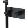 Гигиенический душ со смесителем Boheme Stick 127-BB.4 Черный матовый латунь встраиваемый