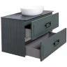 Тумба под раковину La Fenice Cubo 100 FNC-01-CUB-G-100-2 подвесная Серая матовая МДФ / ЛДСП