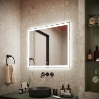 Зеркало Sancos City 80 CI800 с подсветкой с сенсорным выключателем стекло