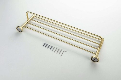 Полка для полотенец Aquatek Европа AQ4115BG цвет Золото шлифованное