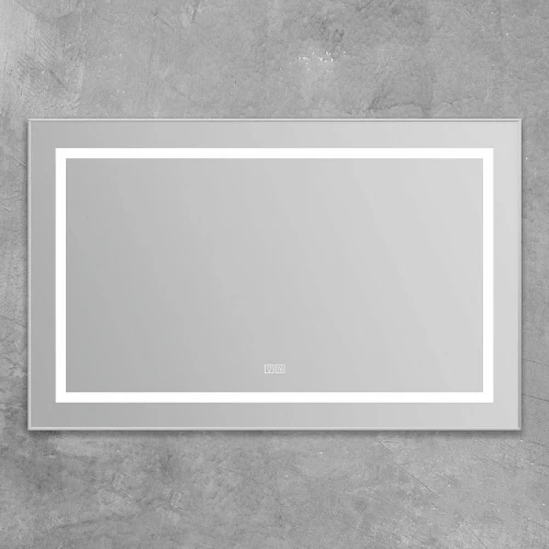 Зеркало BelBagno Kraft 108.5 SPC-KRAFT-1085-685-TCH-WARM с подсветкой с подогревом Сатин с сенсорным выключателем стекло