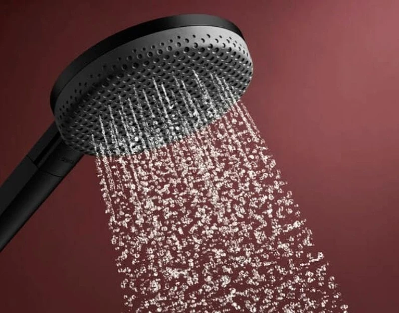 Душевая система Hansgrohe Alive S Puro 24592670 с термостатом цвет Черный матовый