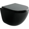 Унитаз Ceramicanova Vogue CN4008TMB подвесной Черный матовый с сиденьем Микролифт фарфор подвесной