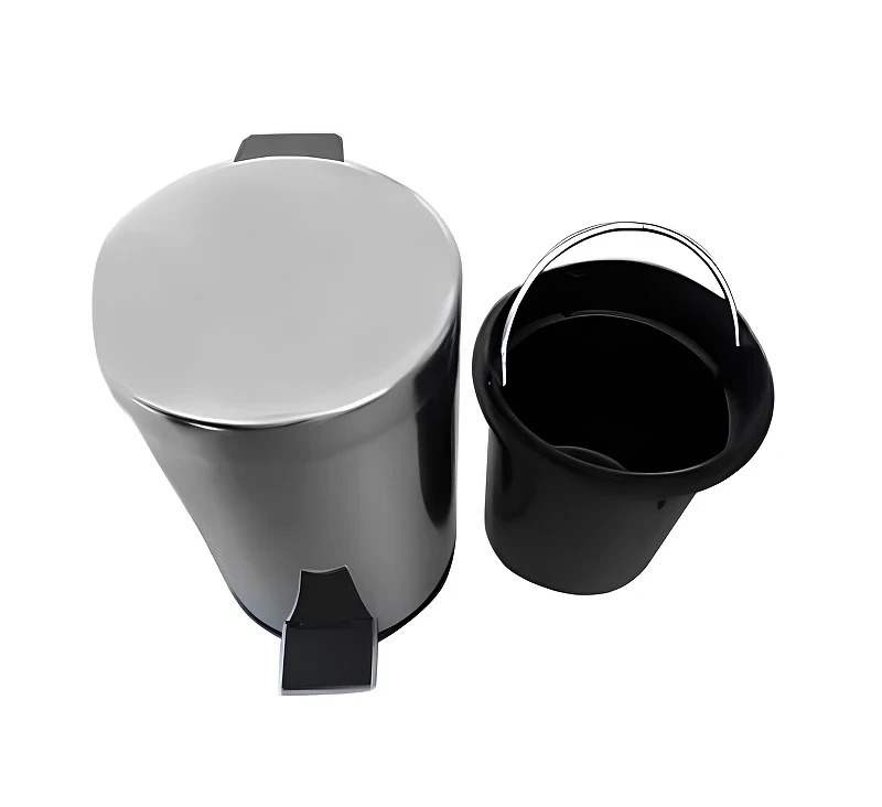 Ведро для мусора Frap F701 Хром