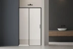 Душевая дверь Vincea Soft 2 120 VDS-3SO2120CLB профиль Черный стекло прозрачное