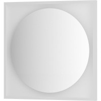 Зеркало Defesto Eclipce 70х70 DF 2227 с подсветкой 15W-4500К/в багетной раме/Без выключателя/Нейтральный белый свет/Белая рама