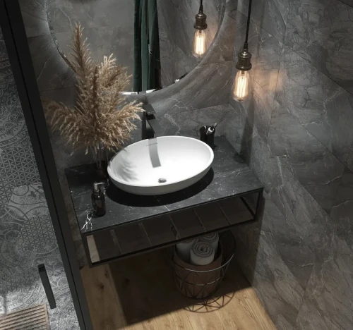 Столешница под раковину 1MarKa Loft 100 Ц0000021563 Черная