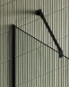 Душевая перегородка Maybah Glass MGD-683-6у 1190х1950 в узком профиле Черный стекло прозрачное