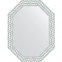 Зеркало Evoform Polygon 86х66 BY 7303 в багетной раме - Перламутровые дюны 89 мм стекло